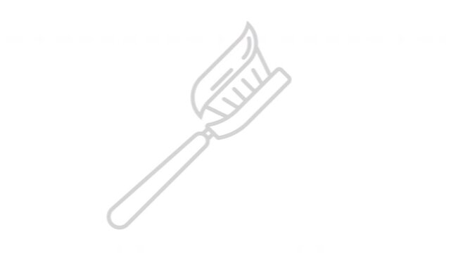 Toothbrush animation iocn on white background. Toothbrush icon sign vector illustration design.