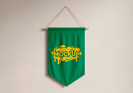 Fabric Wall Banner Mockup