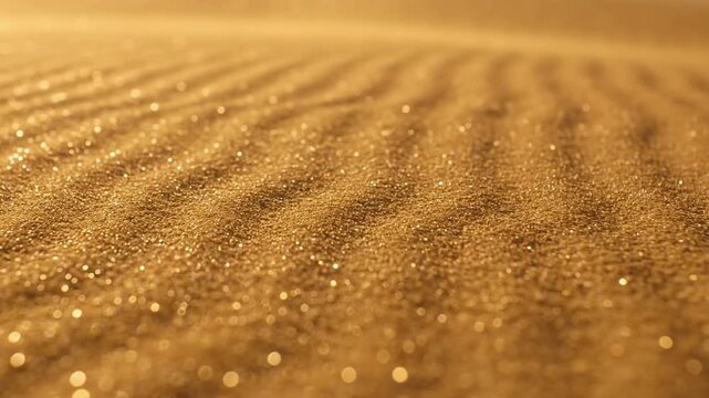 Ephemeral Wind Artistry Dynamic close-up shot capturing the gentle, almost invisible movement of sand grains as they form and reform delicate wave patterns.