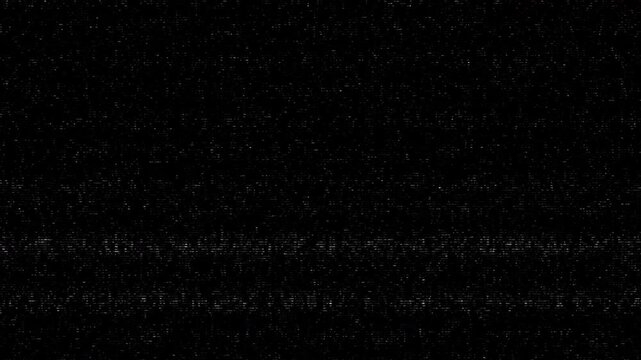 Old analog VHS static noise loop overlay with horizontal scanlines and signal interference
