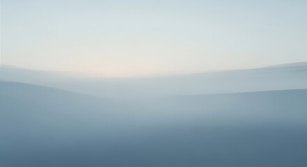 Fototapeta premium Serene misty mountain landscape at dawn or dusk