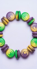 Obraz premium Colorful Bead Bracelet with Swirl Patterns.