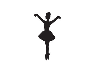 Elegant silhouette of a ballerina in mid-pirouette © Saad