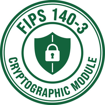 FIPS 140-3 Cryptographic Module Security Compliance Badge Icon
