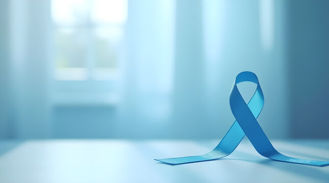 Minimal Blue Ribbon Symbol for Sexual Assault Awareness Campaign Background Design for Sexual Assault Awareness Month (SAAM) Day of Action 
