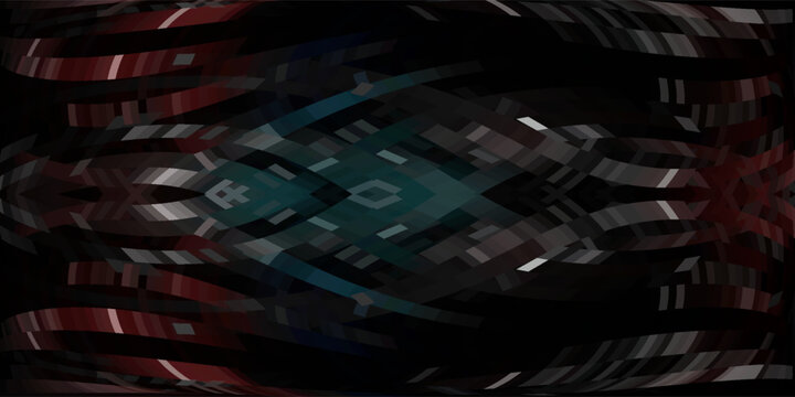 Tv glitch screen bg. Digital noise effect vhs background. Static pixel error video overlay. Abstract tape rewind hologram with destruction grain and scratch line. Green, blue and red graphic pattern
