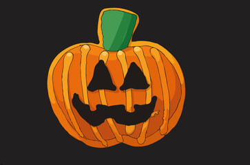 Vector halloween pumpkin