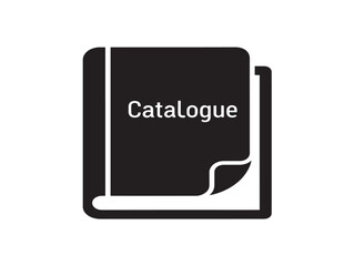 Minimalist black and white catalogue icon