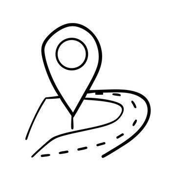 map pointer icon, person, business