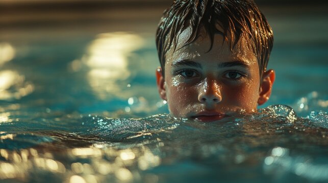 The water element outlines the focused face of a child whose eyes are full of determination to overcome obstacles, symbolising the struggle against difficulties.
Suitable for motivational  