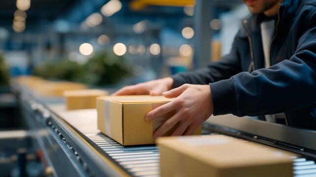 An assembly line featuring workers handling styrofoam products, with emphasis on the manufacturing process, demonstrating quality control and efficiency in producing versatile styrofoam packaging