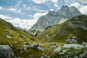 mountain landscape in the albanian alps © Ana