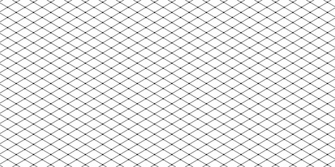Fototapeta premium Wire mesh fence isolated on white background. Mesh texture for fishing nets. Seamless black pattern for sportswear or soccer goal, volleyball net, basketball hoop, hockey, athletics.