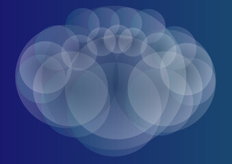 abstract blue background with circles