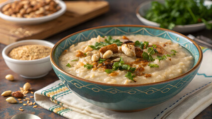Authentic Omani Harees Traditional Wheat and Chicken Meal