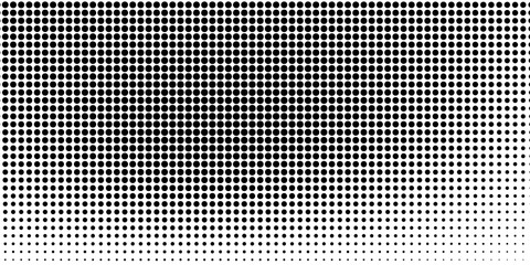 fun beautiful black and white shadow halftones retro pop art funky urban colorful comic book. Dotted halftone gradient texture. Vanishing polka dot background. Repeating dots gradation pattern backgro