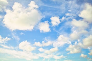 Fototapeta premium New Zealand Natural Sky Replacement Puffy Clouds