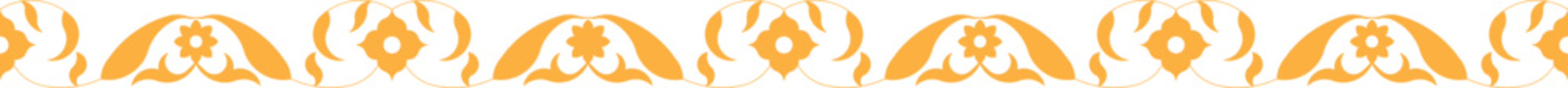 Indian Floral Motif Decorative Border