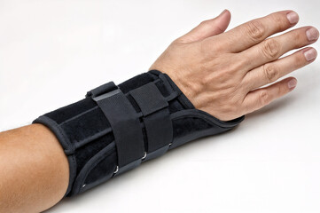 arm in a bandage, arm sprain,