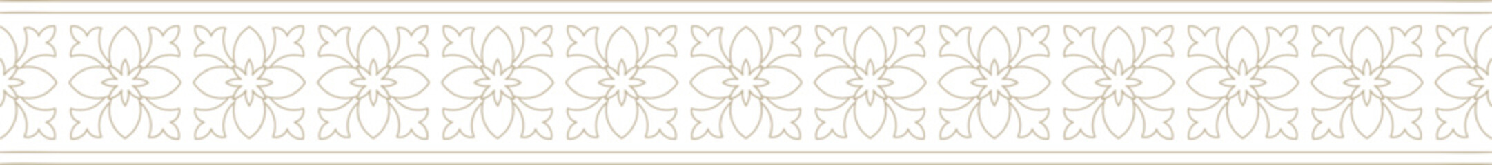 Indian Floral Motif Decorative Border