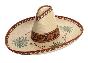 sombrero hat isolated on a transparent background.