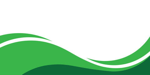 green flowing waves abstract landscape hills layered natural organic background design isolated background. © Sumaia