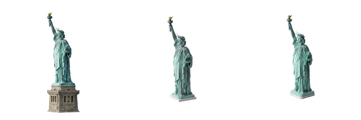 Fototapeta premium Statue of Liberty New York City USA Liberty Enlightening the World Famous Copper Statue Landmark Liberty Island Historical Monument American Symbol Tourism Travel Photography Iconic Heritage Site