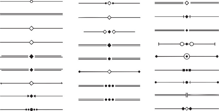 ১. Decorative text dividers and ornamental page separators set. ২. Elegant line borders and vintage decorative elements for design. ৩. Collection of minimalist book dividers and calligraphic ornaments