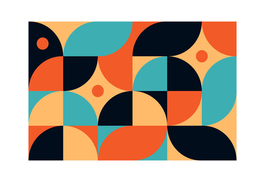 Geometric minimalistic pattern,  background of figures: circle, line. Abstract template for web, banner, sait, business, branding, print. png art illustration.