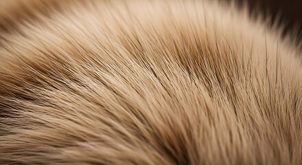 Fototapeta premium Close-up of soft golden fox fur texture