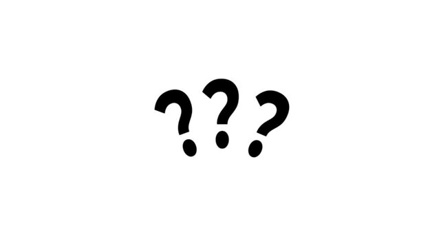 Animated bw question marks. Black and white thin line icon 4K video for web design. Why asking. Questioning problem isolated monochromatic flat object ... See More