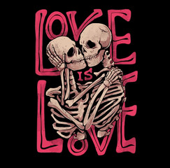 Love is Love valentine kissing skuul 