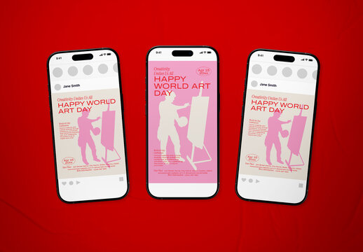 World Art Day Social Media