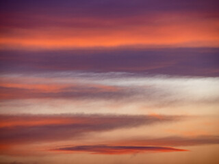 Fototapeta premium Bunter Abendhimmel nach Sonnenuntergang