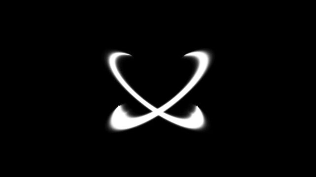 Anime style sword slash and punch wind effect animation. Dynamic water sword slash effect with glowing sparks isolated on transparent background. sword slash effect for game cartoon animation. 4K