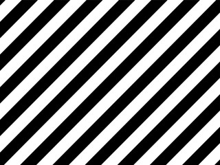 Simple seamless striped pattern, straight diagonal lines, black and white texture, vector background