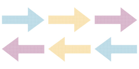 Dotted arrow gradient design. Vector isolated elements. Arrow halftone effect.