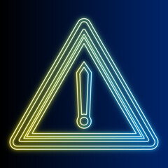 Bright Warning Sign Design