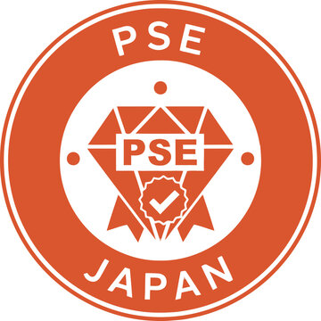 PSE Certification Mark Japan Vector Icon &ndash; Electrical Safety Compliance Badge for Japanese Market