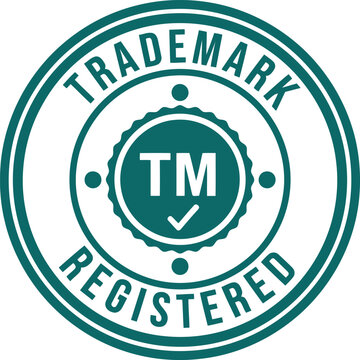 Trademark Registered Badge Vector Icon &ndash; Official TM Logo Stamp for Intellectual Property Protection