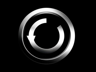 refresh icon isolated on a transparent background ar 43