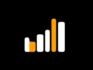 statistics icon isolated on a transparent background ar 43