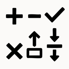 Fototapeta premium Universal UI Vector Icon Mega Set for App and Web Interfaces