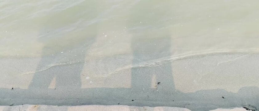 Abstract Sand Texture Near the Serene Shore of Rajshahi Padma River