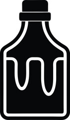 Paint Thinner silhouette vector art Illustration