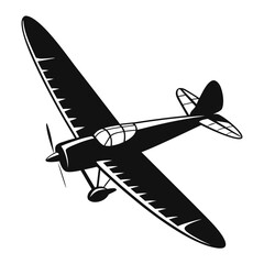 Vintage biplane soaring through the sky with a sleek design and open cockpit © AX