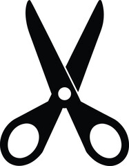 Scissors silhouette vector art Illustration