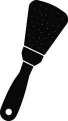 Stippling Brush silhouette vector art Illustration