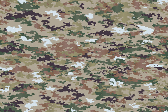 Modern Military Style Camouflage Pattern with Neutral Earth Tones
Tactical Camouflage Background for Apparel, Outdoor Gear, and Fabric Design