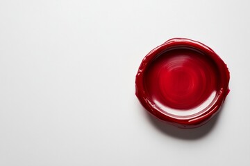 Naklejka premium classic letter wax seal with a copy space